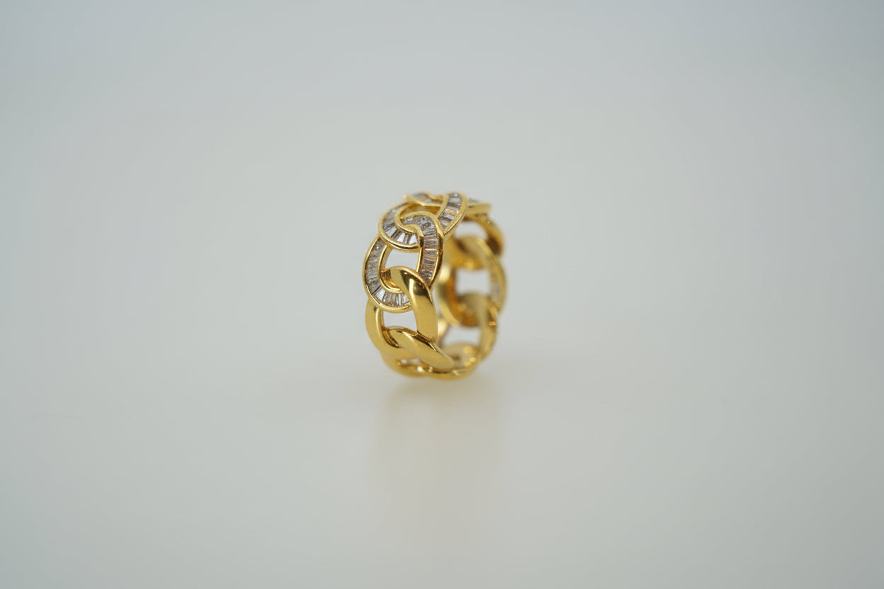 CUBAN LINK RING SIZE 12