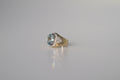 18k topaz ring and diamonds size 8