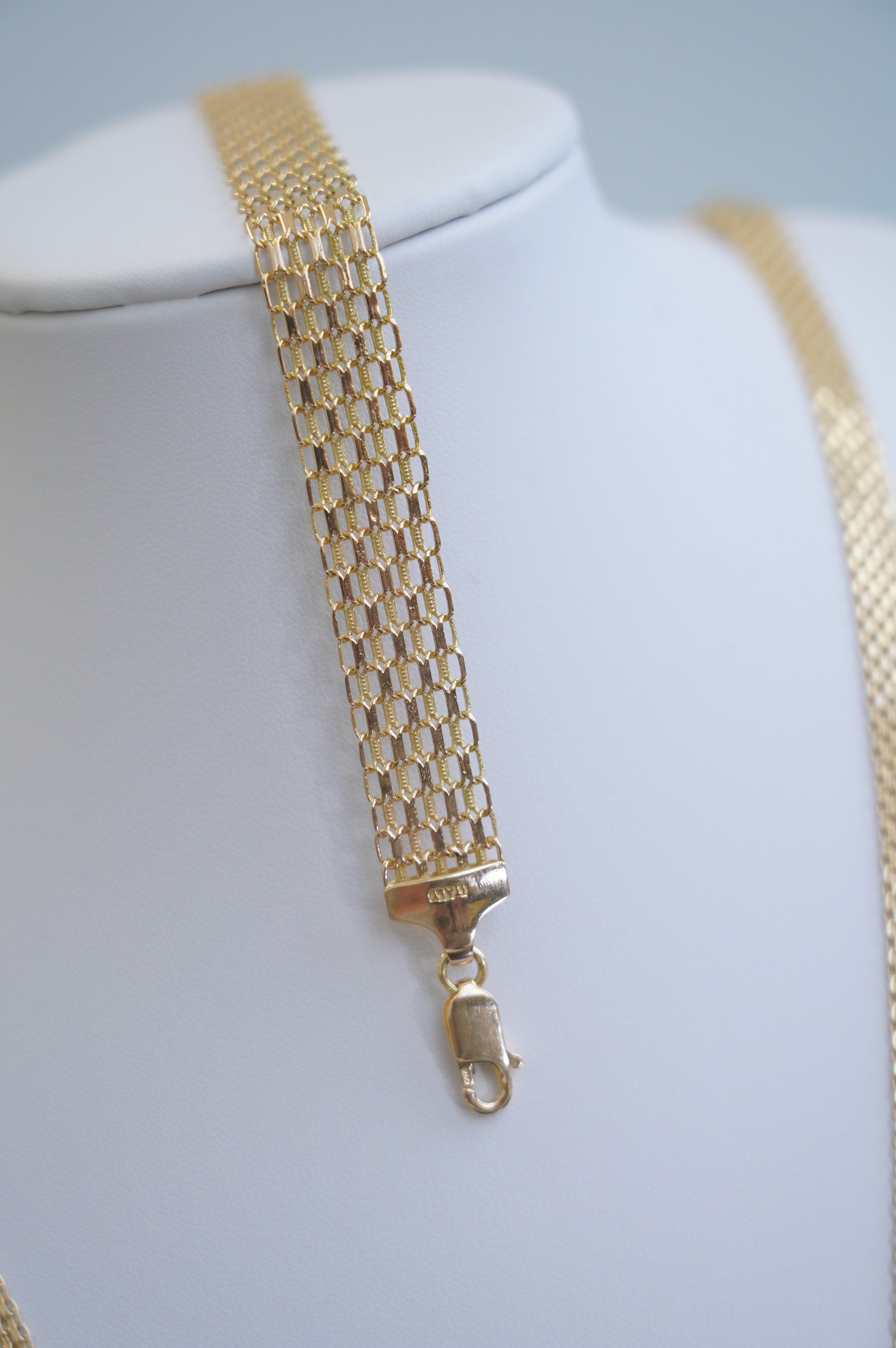 18K BISMARK BRACELET 8 ' 6 MM