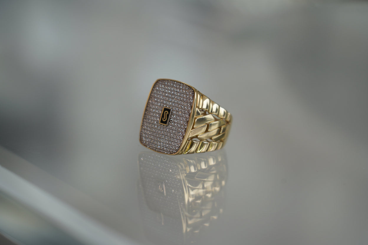 14k ring size 11 style monaco