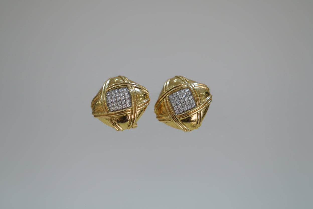 14K SQUARE EARRINGS