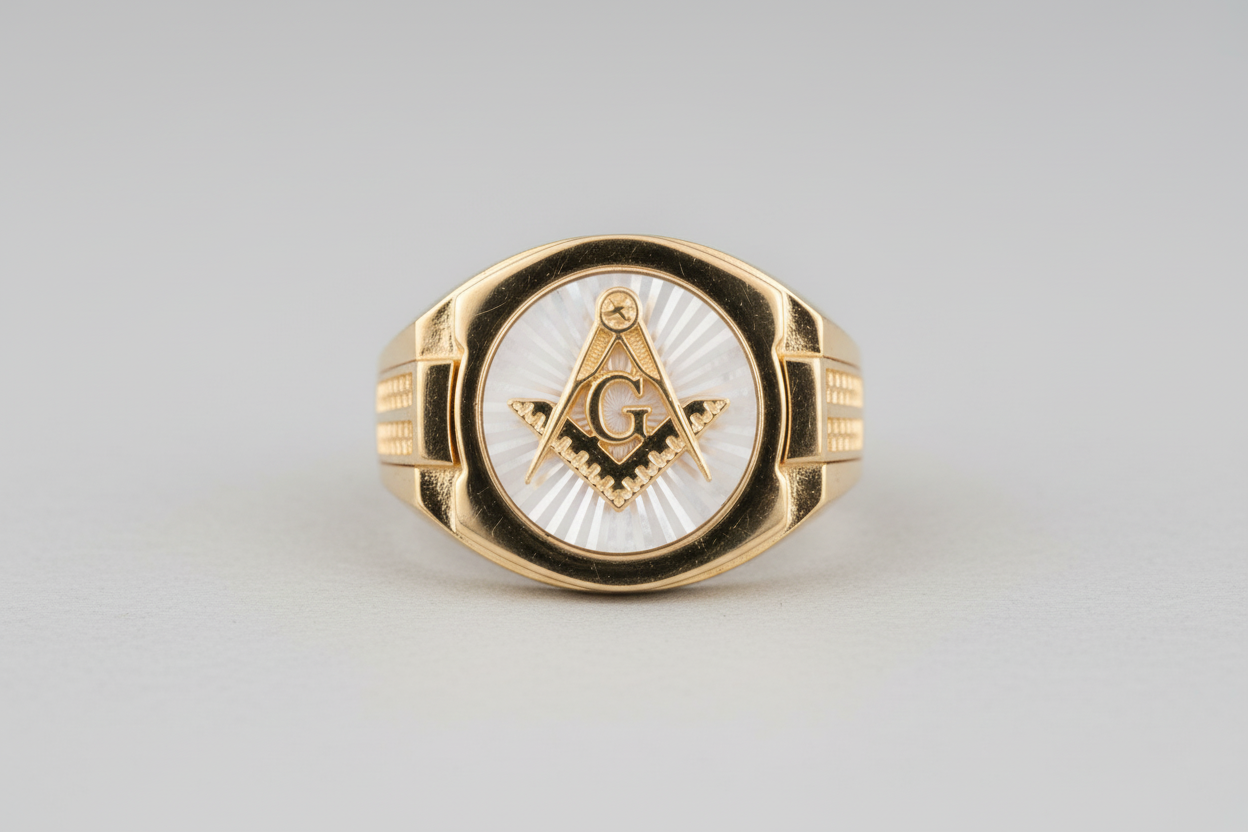 18K MASON RING SIZE 12