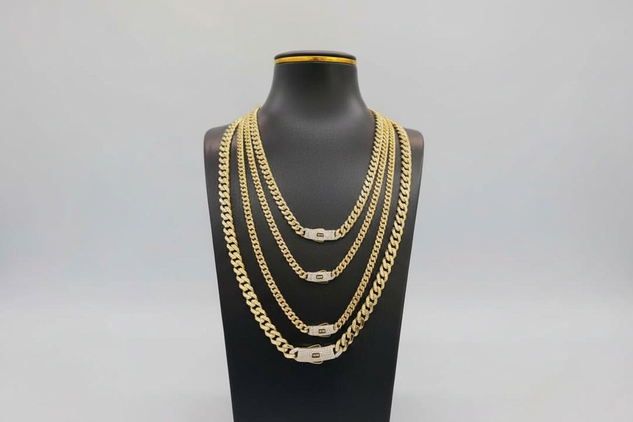 14k miami cuban link chain monaco style 5 mm 20'